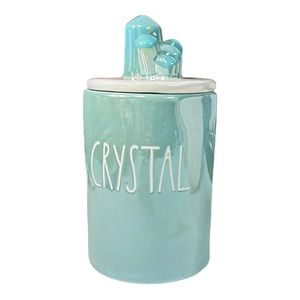 Rae Dunn "CRYSTAL" Crystal Figural Topper Candle - Crystal Marines